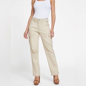 New Guess Women's  Hailey High-Rise Cargo Jeans SZ 32